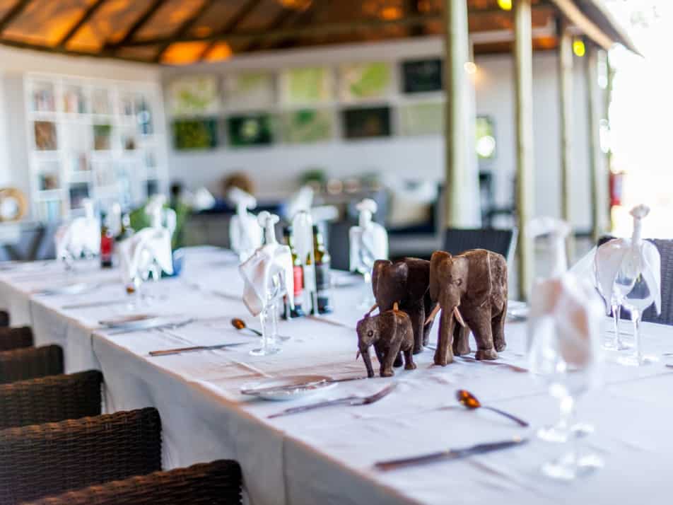 Kazile Island Lodge Dining Area