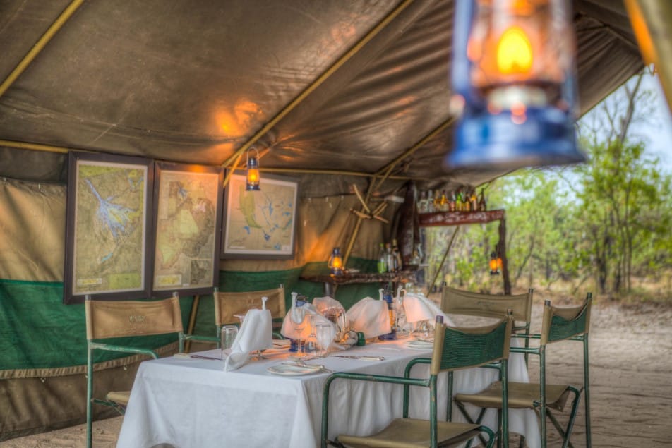 Dining Area at Footsteps Camp - Ker & Downey Botswana