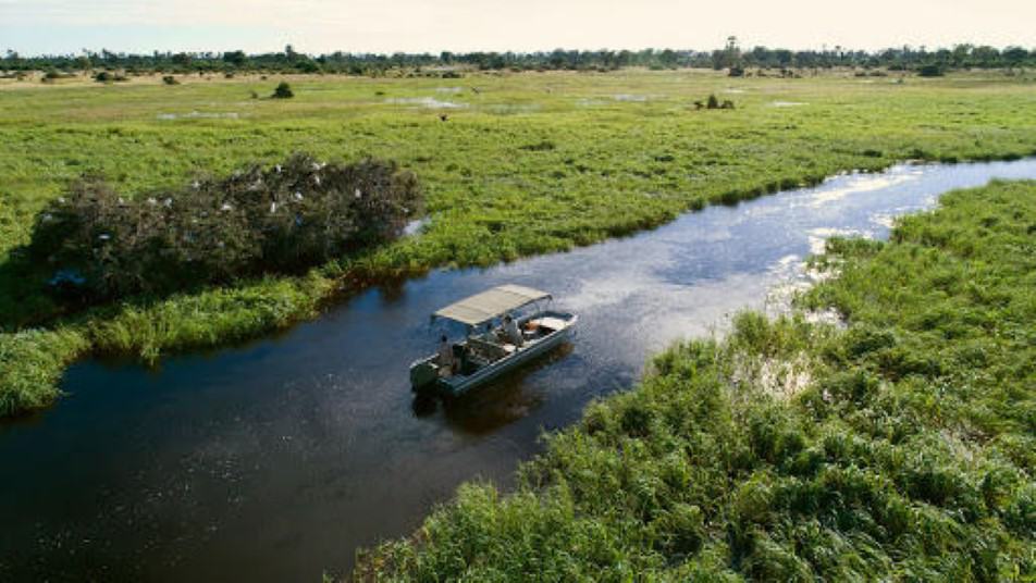 Boat ride at Kiri Camp - Okavango Delta