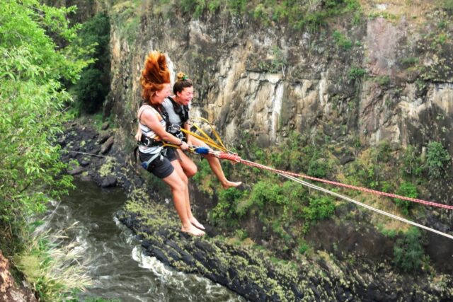 Tandem Gorge Swing at Vic Falls