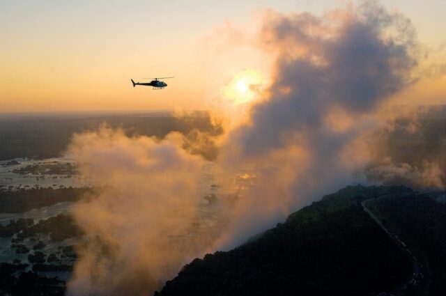 Wild Horizons Helicopter flight over the Victoria Falls 