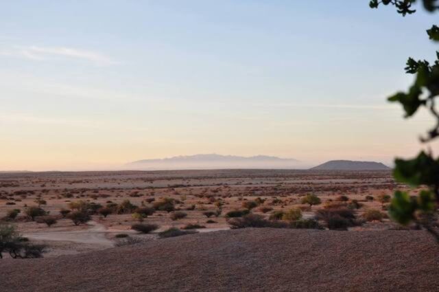 Spitzkoppe Sunset - Brandberg at the Horizon